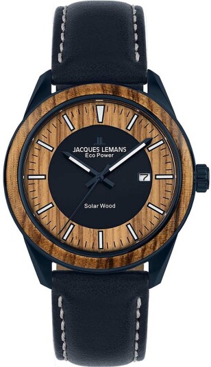 Jacques Lemans Herreklokke 1 2116K Eco Power Solar Brun/Tekstil Ø40 Jacques Lemans Herreklokke 1 2116K Eco Power Solar Brun/Tekstil Ø40