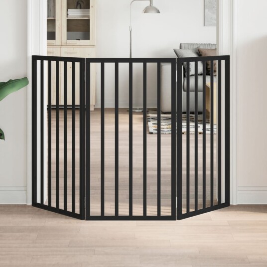 Hundeport Sammenleggbar 3 Paneler Svart 150 cm Poppeltre 352190 Hundeport Sammenleggbar 3 Paneler Svart 150 cm Poppeltre 352190