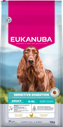 Eukanuba Tørrfôr Adult Special Care Sensitive Digestion Sparepakke 2 X 12 kg Eukanuba Tørrfôr Adult Special Care Sensitive Digestion Sparepakke 2 X 12 kg