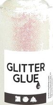 Diverse Glitterlim holografisk hvit 118 ml/1 flaske