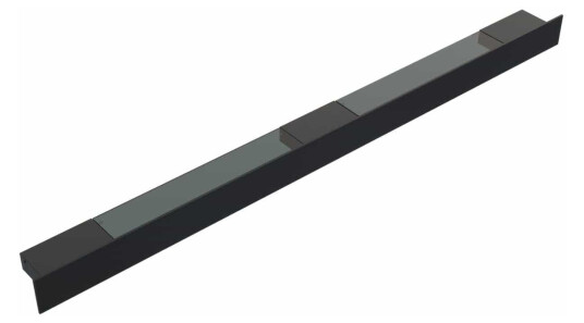 Dansani Illumi Hylle med Stikkontakt E, USB Stik Svart Matt / 140cm