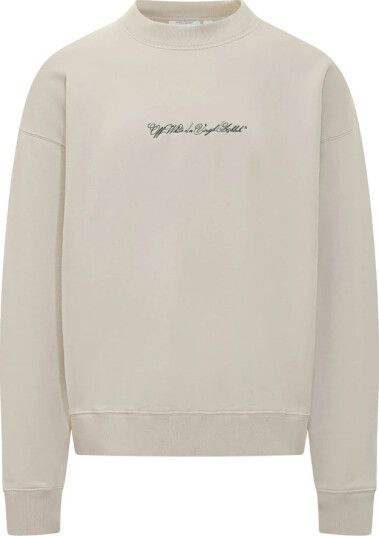 Off White Herre Gensere & Hettegensere Beige XS,
