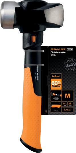 Fiskars Gummihammer med IsoCore Antivibrasjonssystem 28 cm