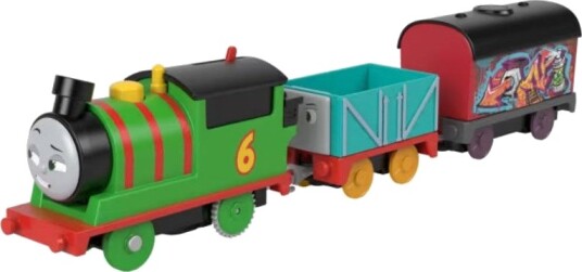 Fisher-Price Thomas Toget Graffiti Percy Motorisert Lokomotiv