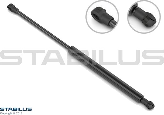 Gassfjær, bunn (bagasje- / lasterom) STABILUS 659166