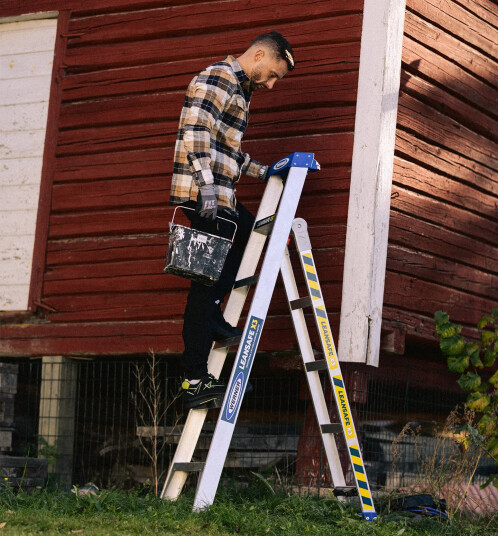 Stigefabrikkenno Werner Leansafe X3 Kombistige 2x5 trinn / 9 trinn 2,9 Stigefabrikkenno Werner Leansafe X3 Kombistige 2x5 trinn / 9 trinn 2,9