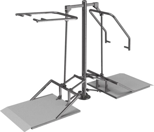 Nordic Fighter CE PULL DOWN AND CHEST PRESS HANDICAP, Styrkemaskiner - utendørs