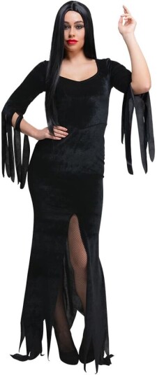 Wicked Costumes Ltd Gothic Lady Morticia Addams-kostyme