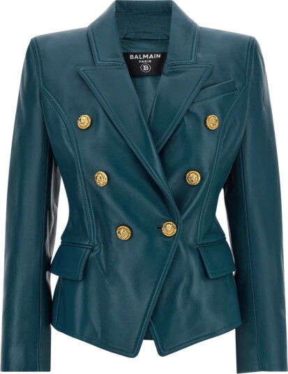 Balmain Dame Jakker Blå XL, Balmain Dame Jakker Blå XL,