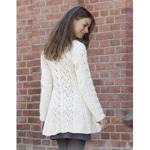 �Ice Dancer�by DROPS Design Jakke Strikkeoppskrift str. S XXXL Small