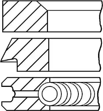 Stempelringsett GOETZE ENGINE 08-406200-00
