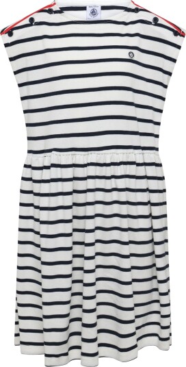 Petit Bateau Robes Sm   White   95