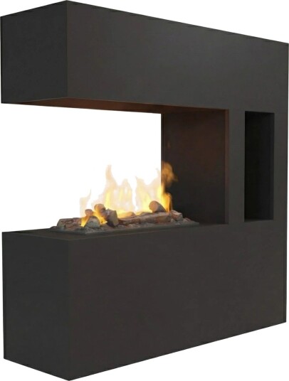 Glow Fire Schiller Pocket Omc 600 - Sort (HYB-50-109BK-real-wood)