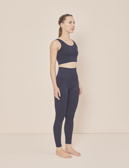 Moonchild Yoga Wear Soft Rib Seamless Legging - Navy - S Moonchild Yoga Wear Soft Rib Seamless Legging - Navy - S