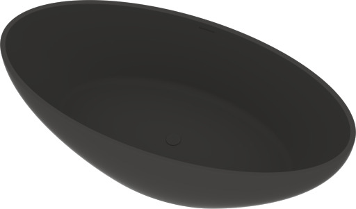 Ideavit Badekar SolidEllipse Matt Mørkegrå 180x88cm Ideavit Badekar SolidEllipse Matt Mørkegrå 180x88cm