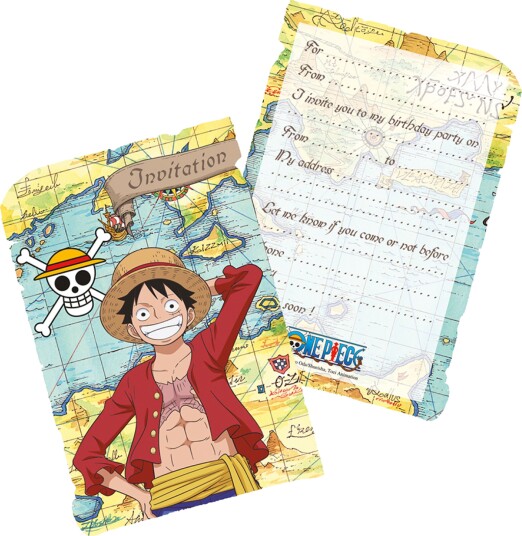 Chaks Invitasjonskort One Piece 8-pakning 12819-ON