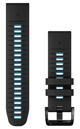GARMIN QUICKFIT ARMBÅND 22 MM SILIKON, SVART/BLÅ