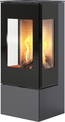 Rais Nexo 100 platina gasspeis med sideglass og glassdør