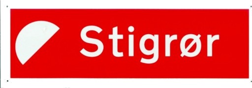 SKILT STIGRØR PIKTOGRAM SKILT STIGRØR PIKTOGRAM