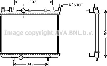Radiator motorkjøling PRASCO PEA2263