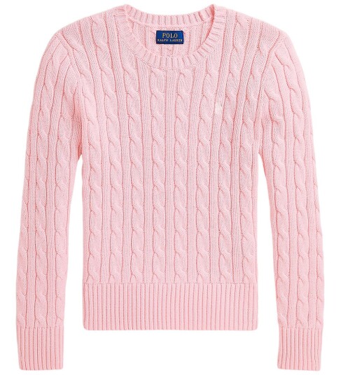 Ralph Lauren Kids Cable-Knit Cotton Sweater Pink 129-130