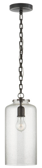 Katie Cylinder takpendel brons/glas