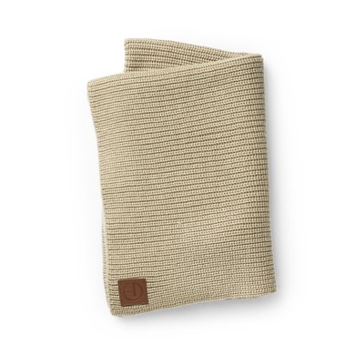 Elodie strikket ullteppe Pure Khaki Elodie strikket ullteppe Pure Khaki