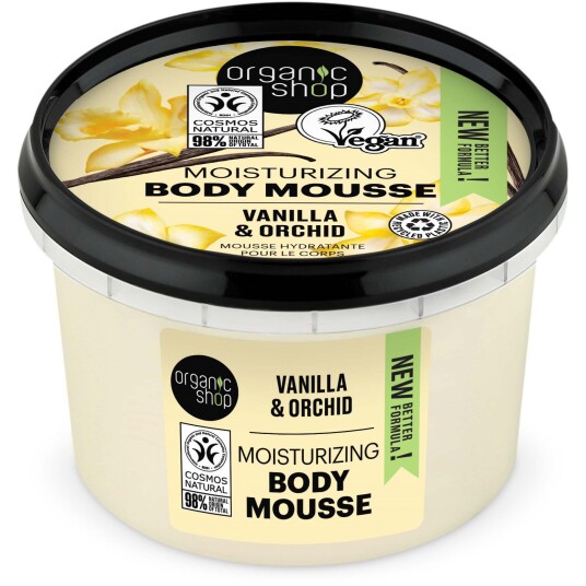 Organic Shop Body Mousse Vanilla & Orchid 250 ml Organic Shop Body Mousse Vanilla & Orchid 250 ml