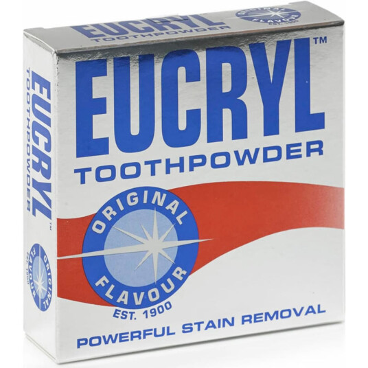 Eucryl Tannkrem Powder Originalt Rødt Tannpulver 50g