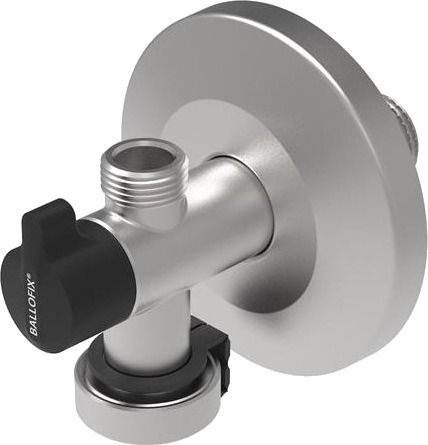 Broen Ballofix Dobbelt Vinkelventil Rustfri 3/4" X 1/2" X 3/8" med Kontraventil Broen Ballofix Dobbelt Vinkelventil Rustfri 3/4" X 1/2" X 3/8" med Kontraventil