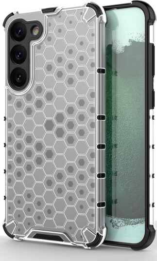 Hurtel Honeycomb Case for Samsung Galaxy S23+ Armored Hybrid Cover Transparent Hurtel Honeycomb Case for Samsung Galaxy S23+ Armored Hybrid Cover Transparent