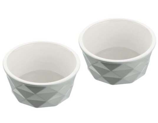 Hunter 2 X Bowl Ceramik Eiby 350Ml Grey