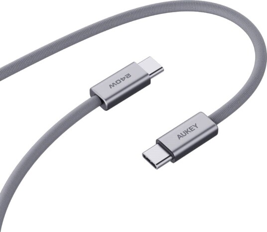 Aukey Cb-Dcc242 Usb-C-Kabel 1,8 M 240 W Gunmetal Aukey Cb-Dcc242 Usb-C-Kabel 1,8 M 240 W Gunmetal