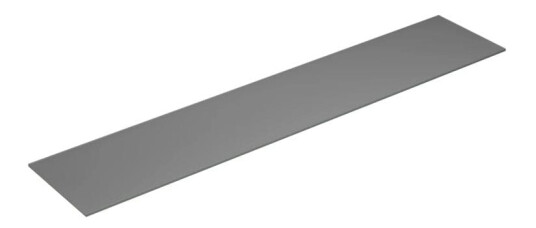 Dansani Calidris Form Topplate B40-232xh1xd40cm Lys grå Matt / 180cm