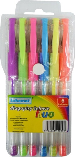 Schemat Gelpenn Blyant Fluo 6 Farger Schemat Gelpenn Blyant Fluo 6 Farger