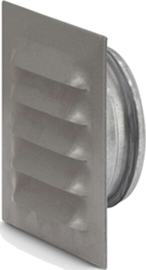 Ventilgitter Fresh Kvadratisk Med Støvfilter Ø160/205x205 mm, Grå