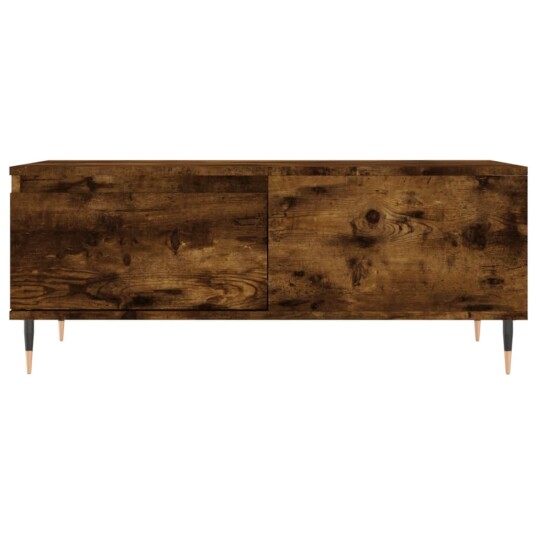 vidaXL Salongbord røkt eik 90x50x36,5 cm konstruert tre