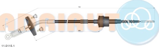ADRIAUTO 11.0115.1 Clutchkabel