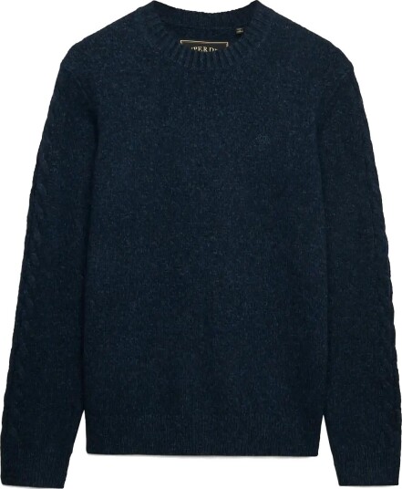 Superdry Brushed Knitted Jumper DARK NAVY FLECK XXL