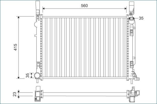 Radiator VALEO 701157