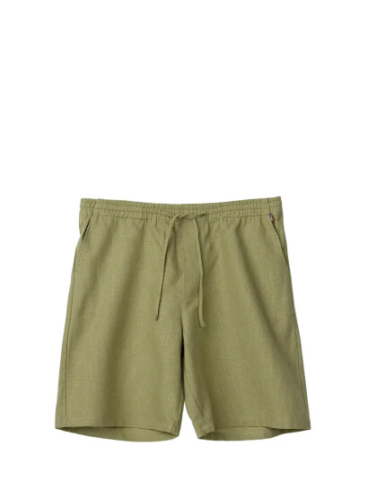 Lexington Clothing Casual Linen Blend Shorts - Green - S