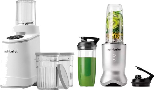 Nutribullet Chill NBD0503W iskremmaskin & Ultra NB1206S personlig blender, hvit/sølv