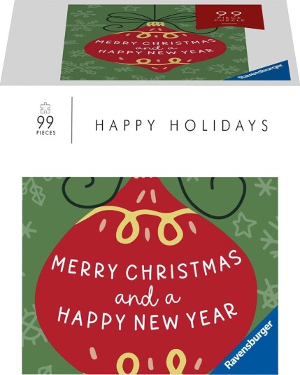 Ravensburger Puslespill 99 Merry Christmas & Happy New Year