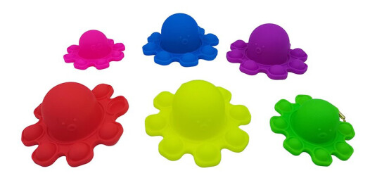 Plop Up! Vendbar Blekksprut 7 cm Ensfarget assortert