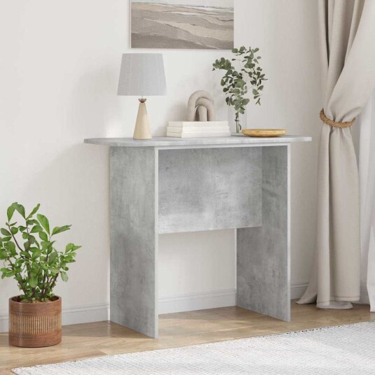 vidaXL Konsollbord Betonggrå 93 x 40 x 75 cm Konstruert tre