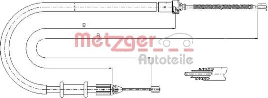 Bremsewire METZGER 11.6676
