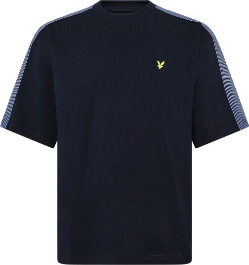 Lyle & Scott Stripe Taped T Shirt Navy XL
