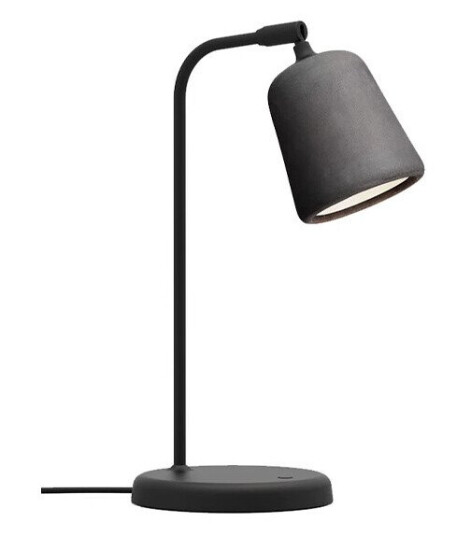 New Works Material Bordlampe Dark Grey Concrete