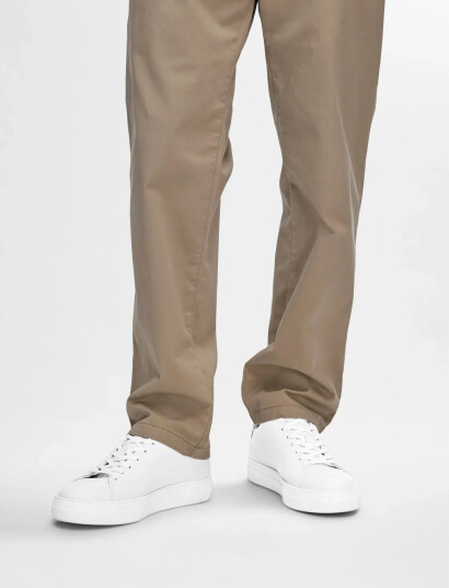 Selected Slhdavid Chunky Leather Sneaker Noos - White - 40