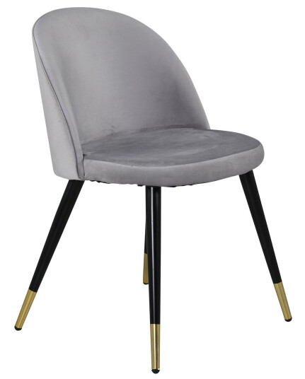 Venture Design Velvet spise stol Svart Fløyel/gull Svart